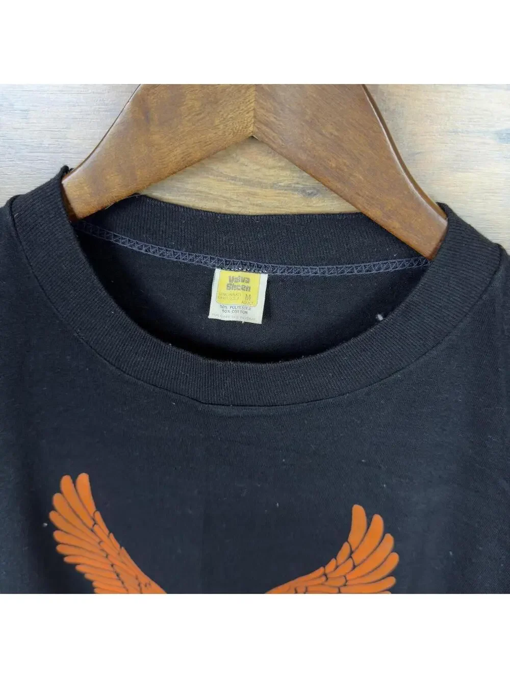 Vintage 80s Harley Davidson Robison Daytona Beach Eagle T-Shirt Sz M Velva Sheen
